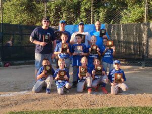 team picture holding plaques